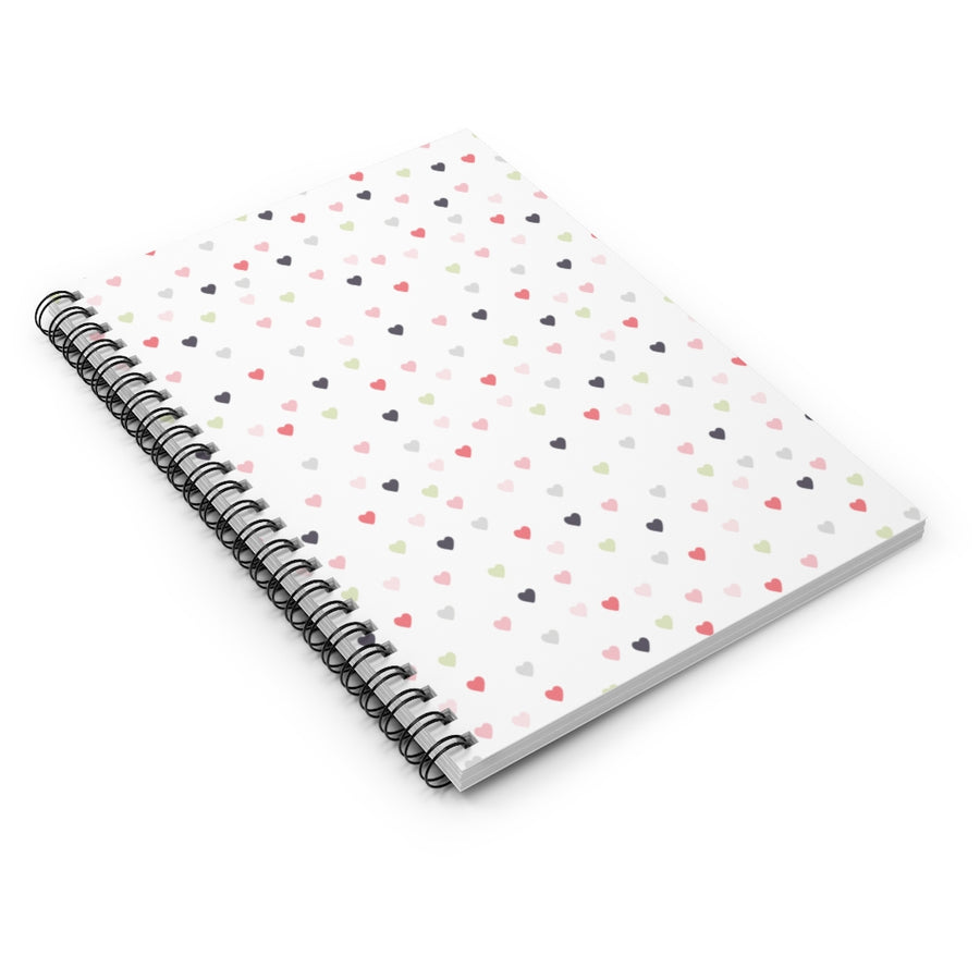 Heart Sprinkles Spiral Lined Notebook
