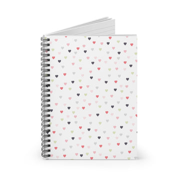 Heart Sprinkles Spiral Lined Notebook