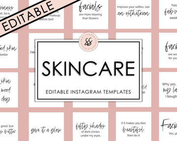 Editable Instagram Posts - Skincare