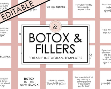 Editable Instagram Posts - Botox & Fillers