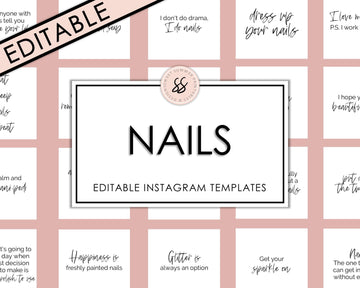 Editable Instagram Posts - Nails - Sweet Summer Designs
