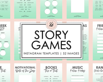 52 Instagram Story Games - Mint - Sweet Summer Designs