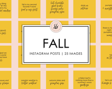 25 Fall Instagram Posts - Golden - Sweet Summer Designs