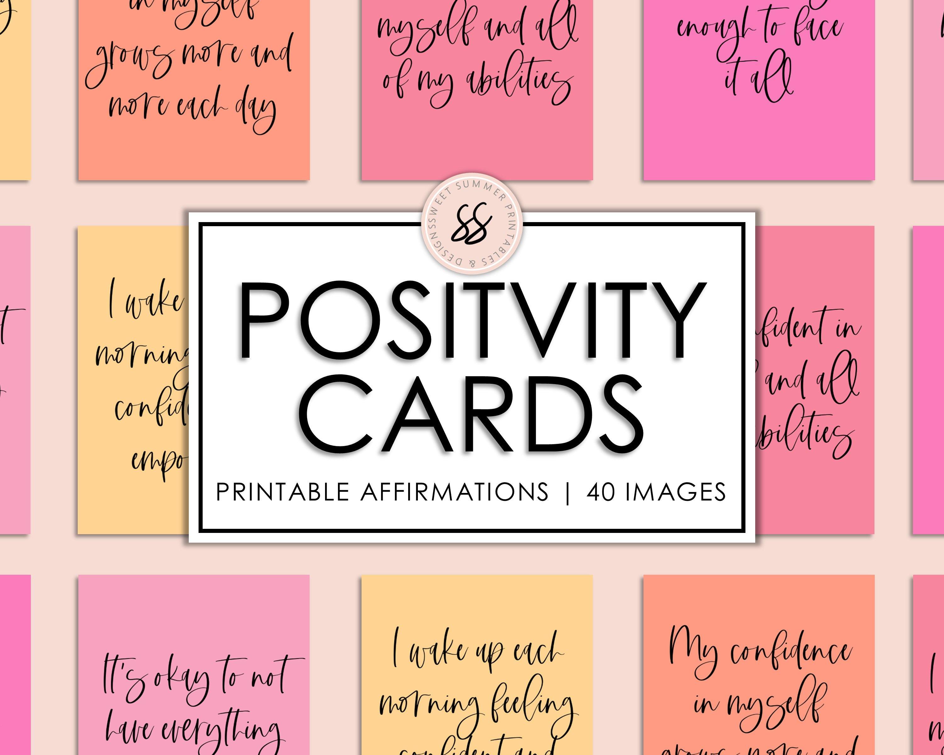 Printable Affirmation Cards. Motivational, Inspirational Quotes. Vision  Board Printables. Self-love. Self-care. Self-empowerment. PDF JPEG 