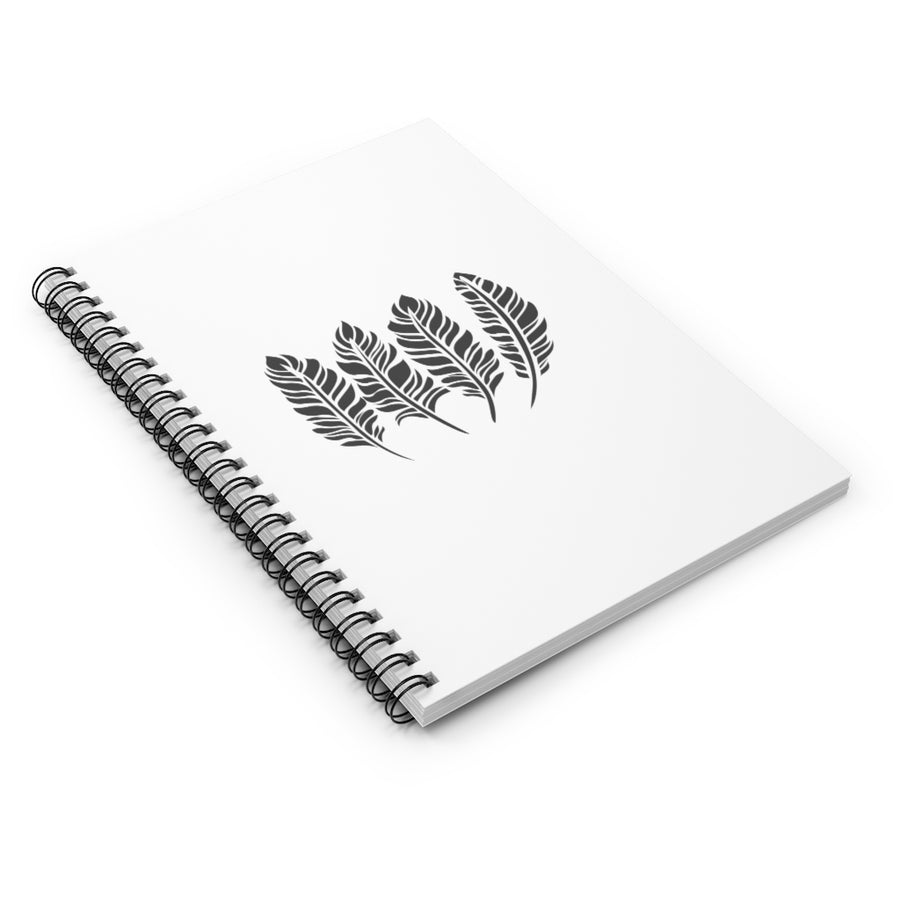 Fall Feathers Spiral Lined Notebook