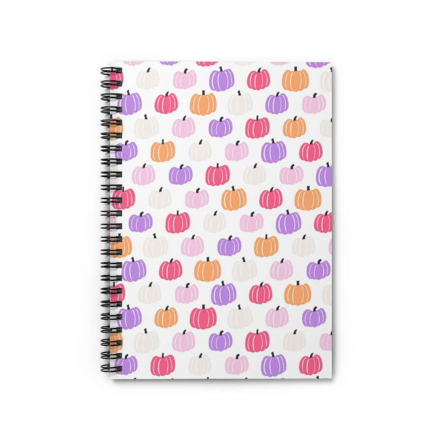 Pastel Pumpkins Spiral Lined Notebook
