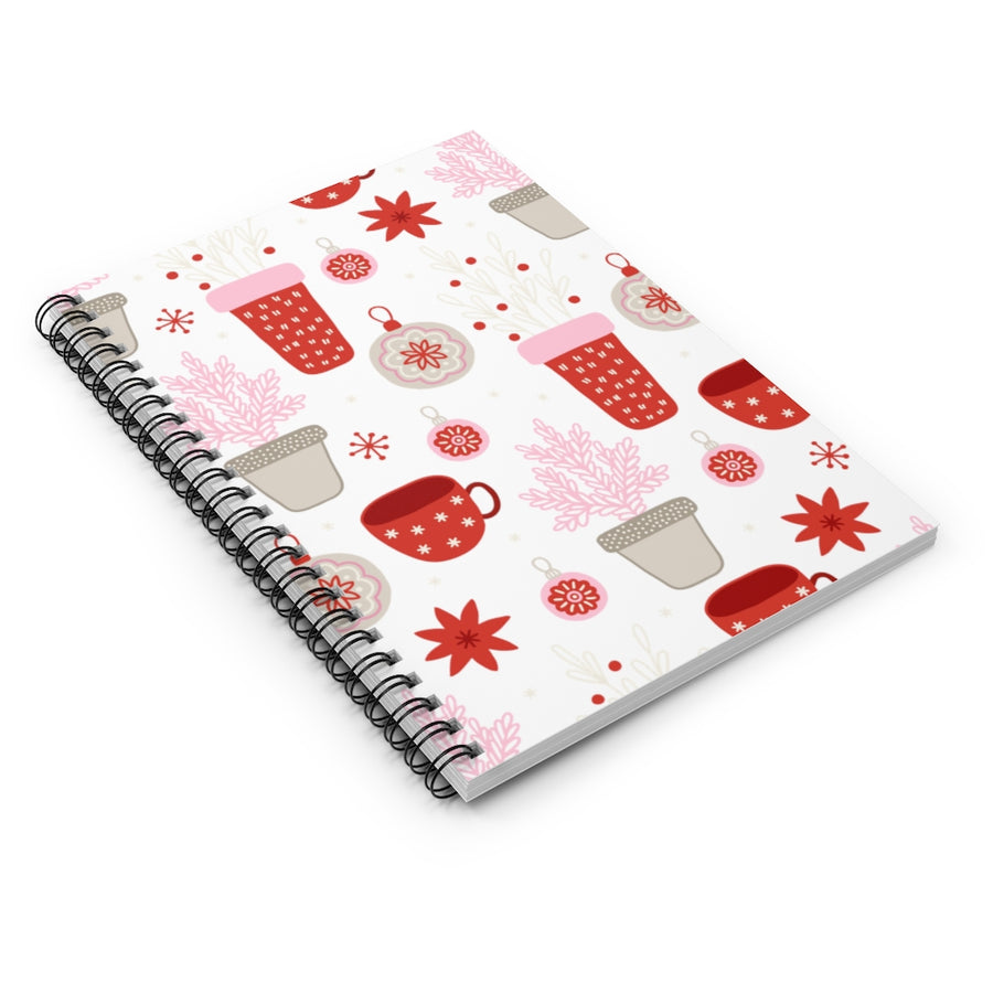 Holiday Drinks Spiral Lined Notebook