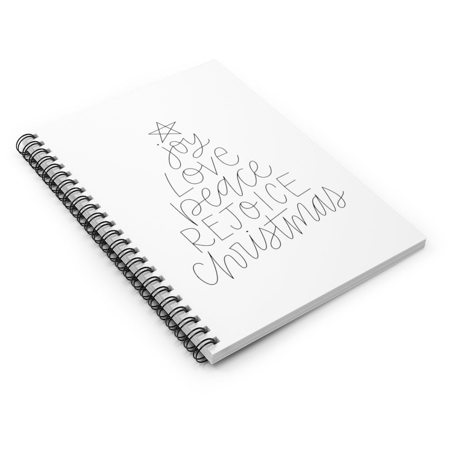 Joy Love Peace Spiral Lined Notebook