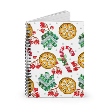 Sweet Holiday Treats Spiral Lined Notebook
