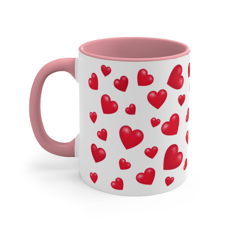 Fun Hearts Coffee Mug, 11oz