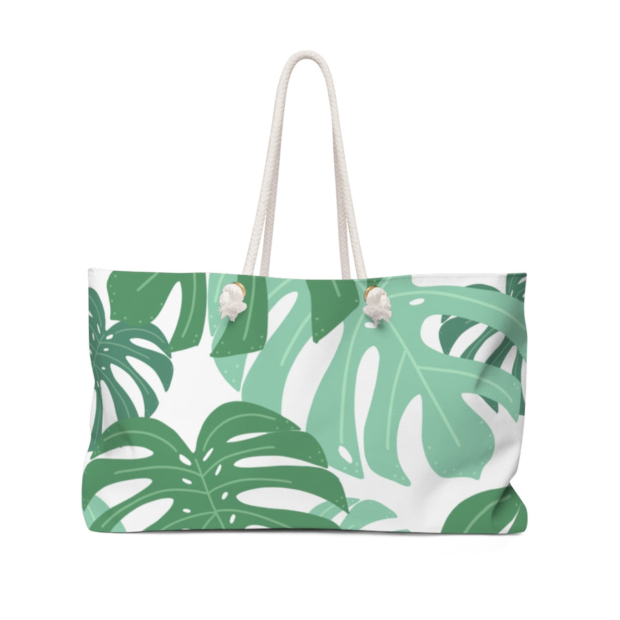 Green Tropical Weekender Bag