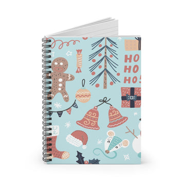 Holiday Doodles Spiral Lined Notebook