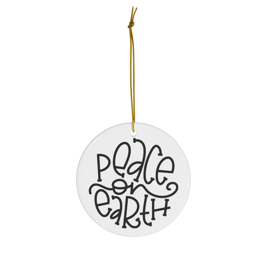 Peace On Earth Minimalist Ornament