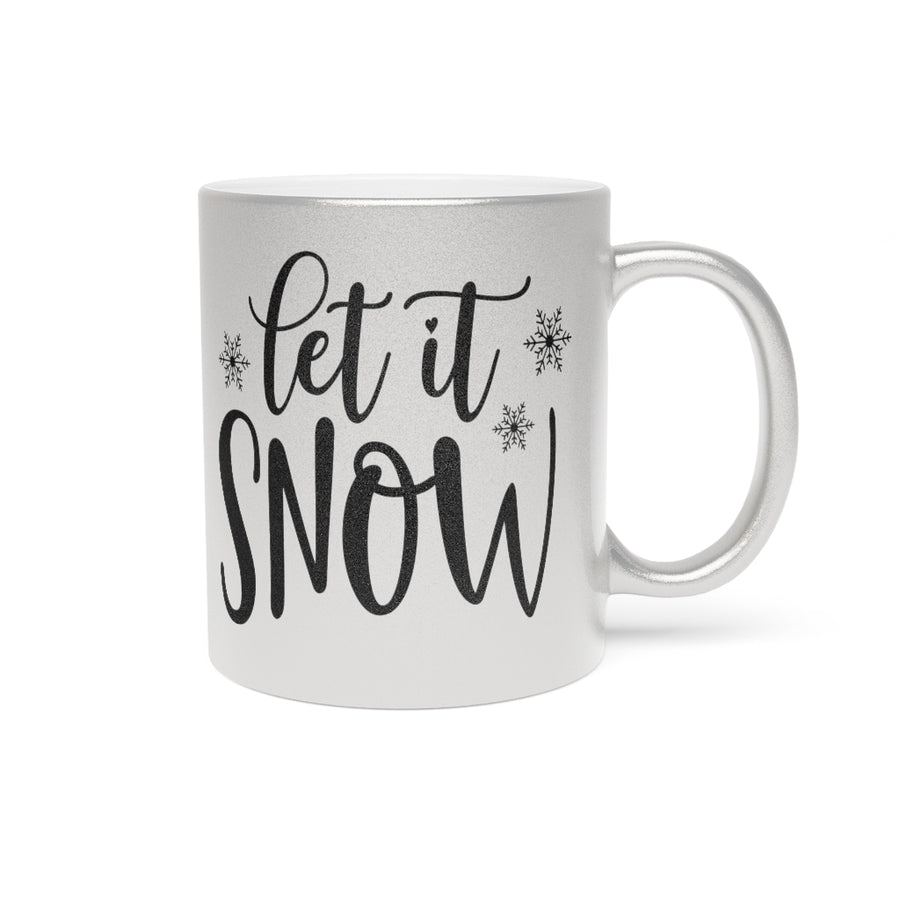 Let It Snow Metallic Mug