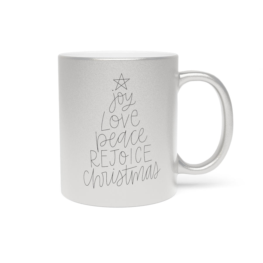 Joy Love Peace Metallic Mug