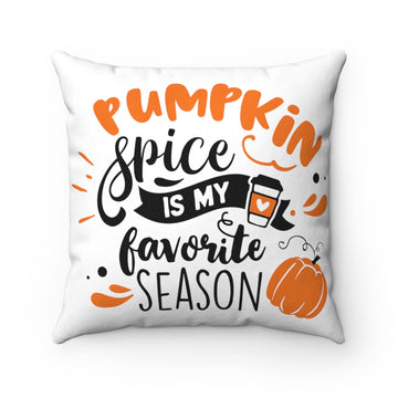 Pumpkin Spice Season Square Pillow