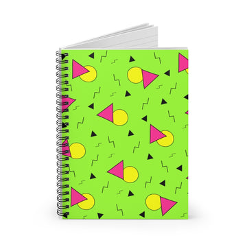 90s Retro Spiral Lined Notebook