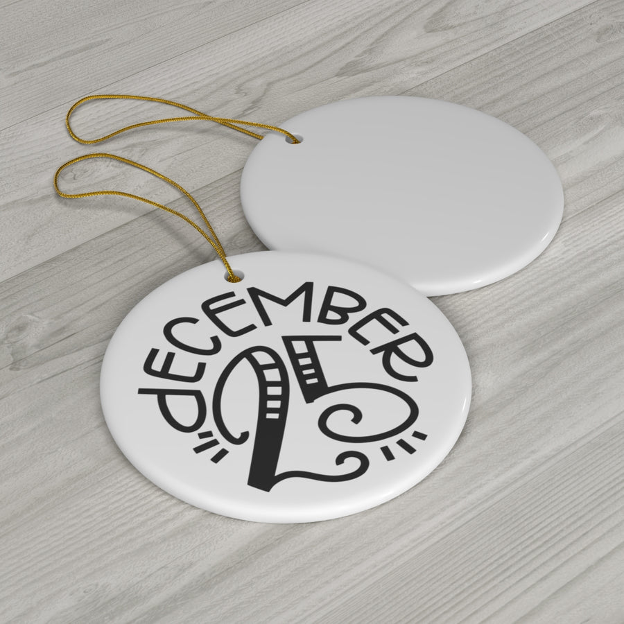 December 25th Minimalist Ornament