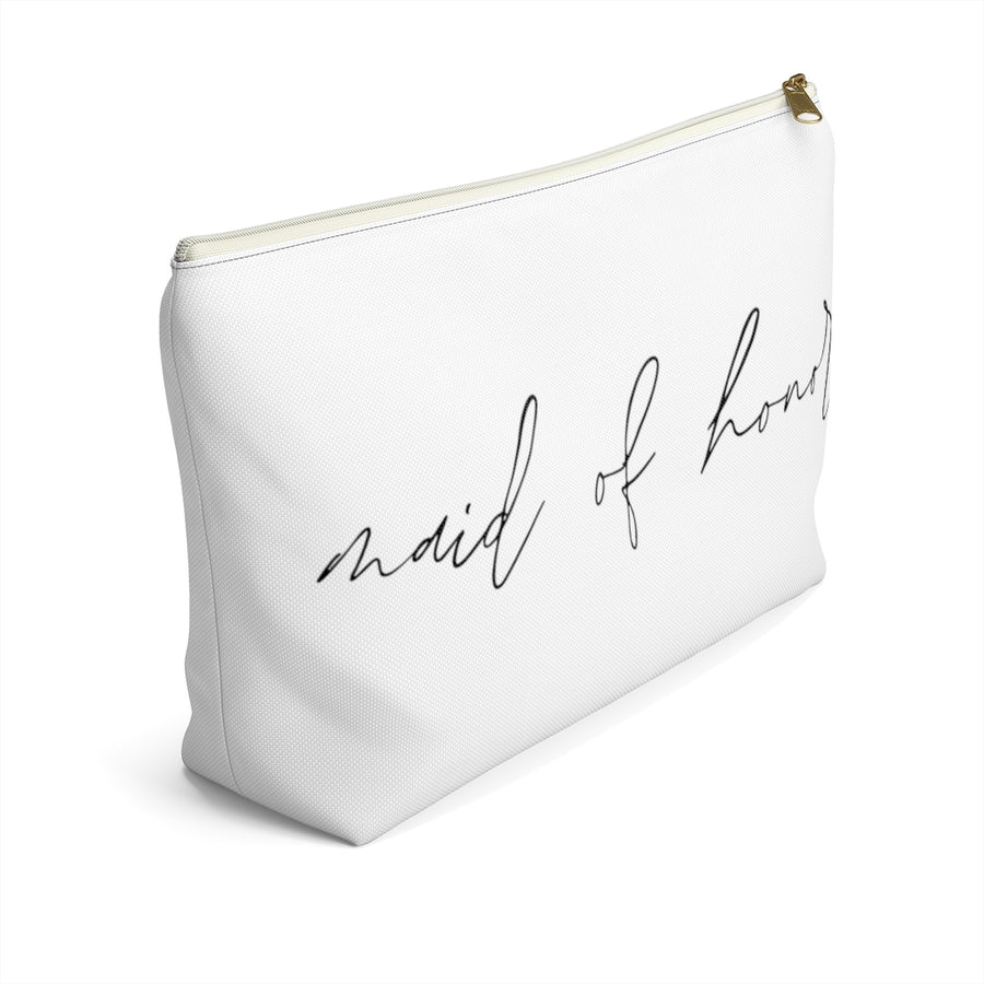Maid of Honor Script Cosmetic Pouch