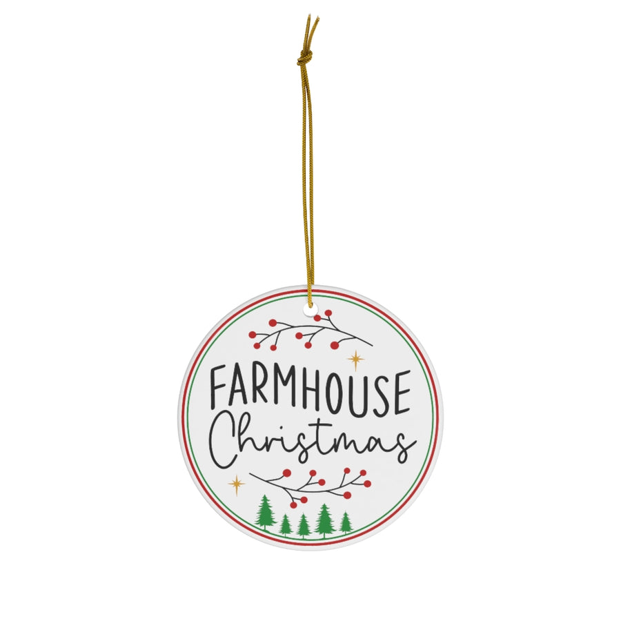 Farmhouse Ceramic Ornament