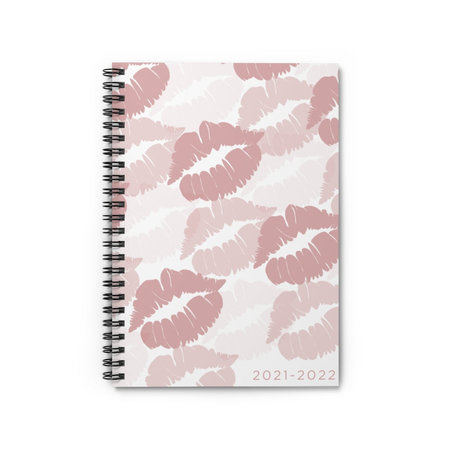 Rose Kisses 2021-2022 Spiral Lined Notebook