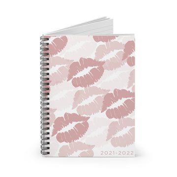 Rose Kisses 2021-2022 Spiral Lined Notebook