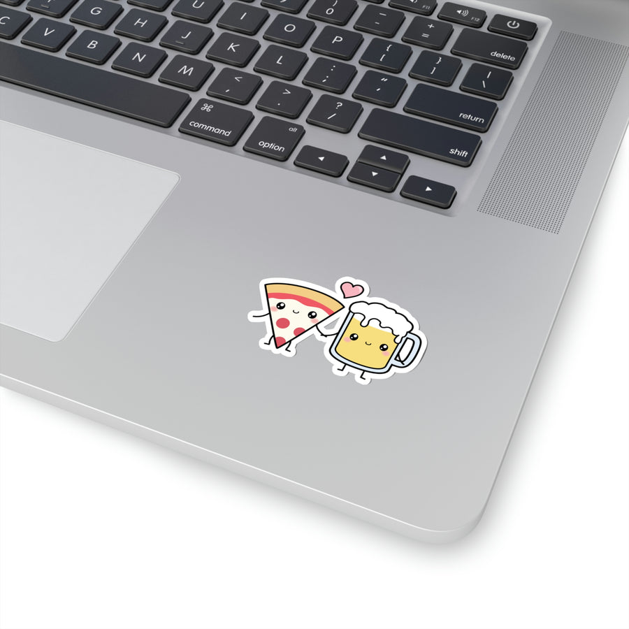 Pizza & Beer Couple Sticker