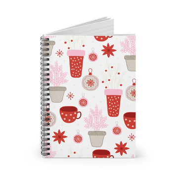 Holiday Drinks Spiral Lined Notebook