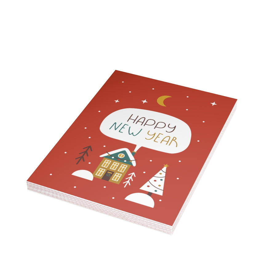 Happy New Year Greeting Card Pack