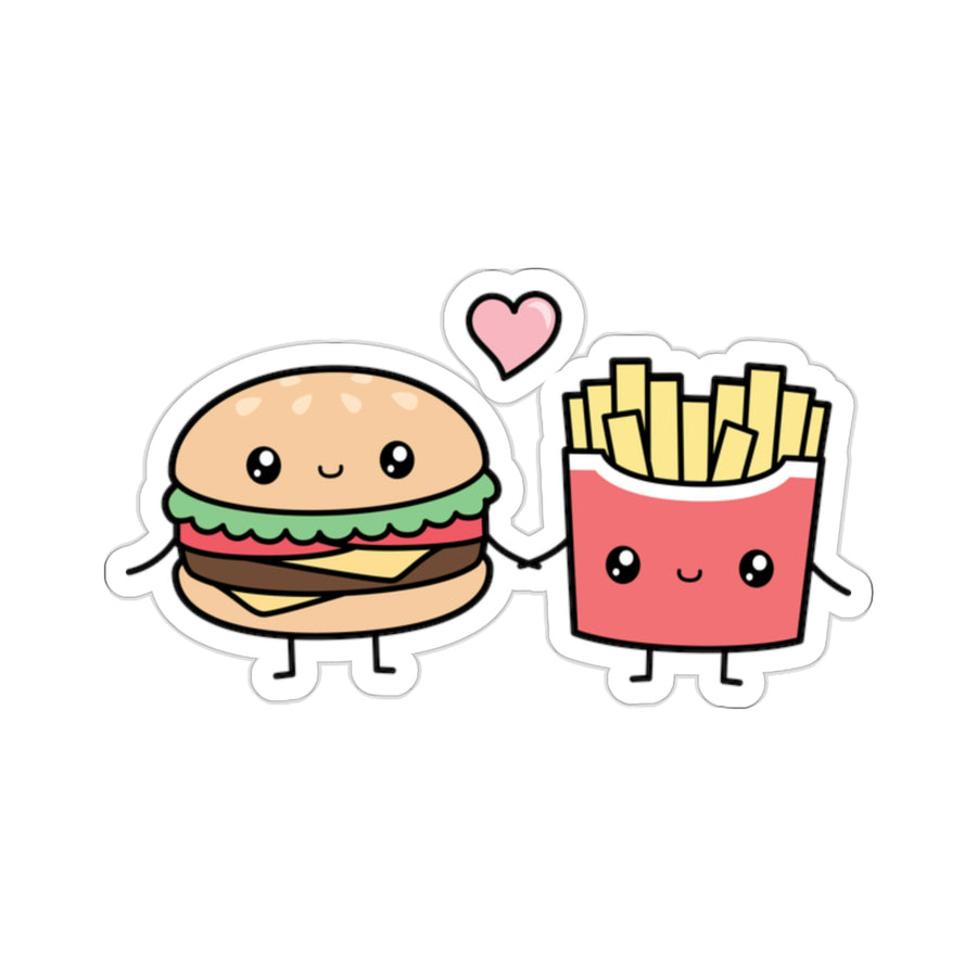 Burger & Fries Couple Sticker