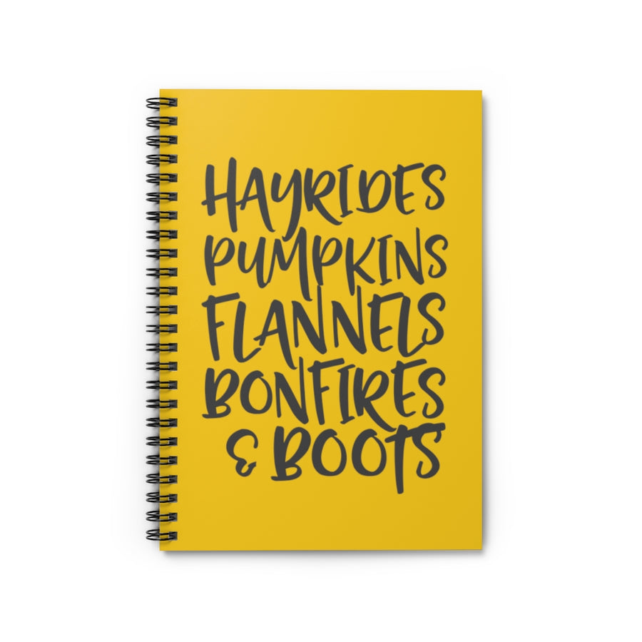 Fall Favorites Spiral Lined Notebook