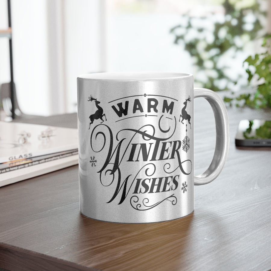 Warm Winter Wishes Metallic Mug