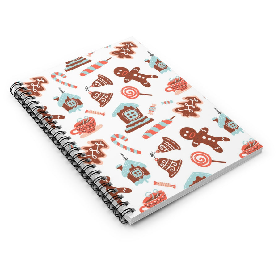 Retro Holiday Sweets Spiral Lined Notebook
