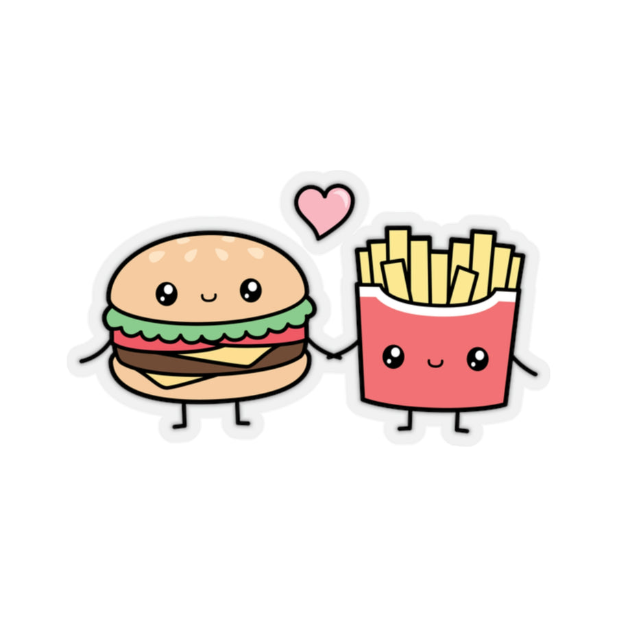 Burger & Fries Couple Sticker
