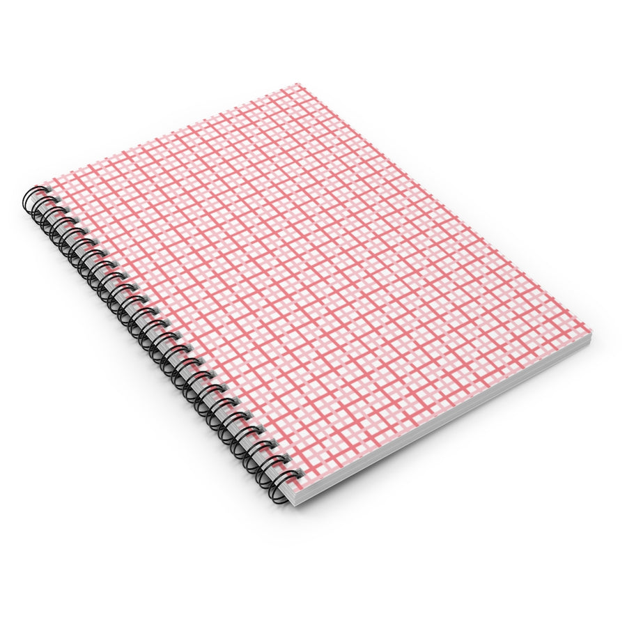 Plaid Love Spiral Lined Notebook