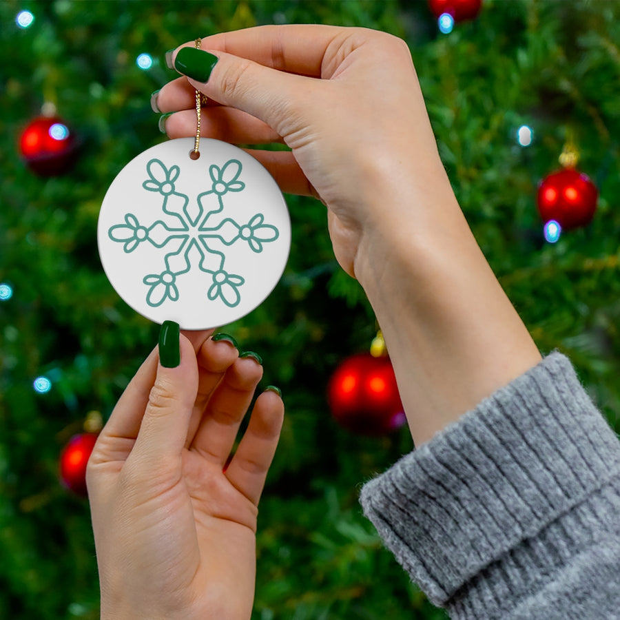 Little Snowflake Ceramic Ornament