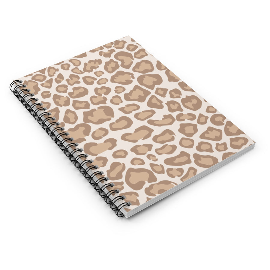 Soft Leopard Spiral Lined Notebook