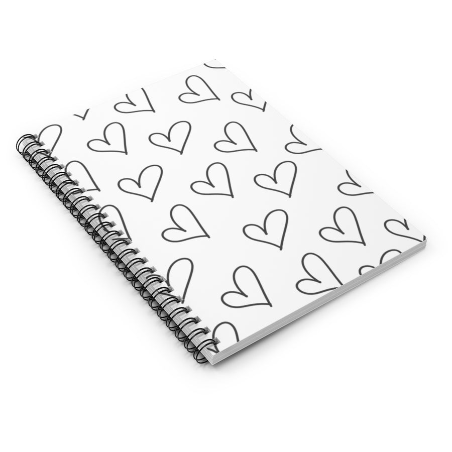 Black Hearts Spiral Notebook
