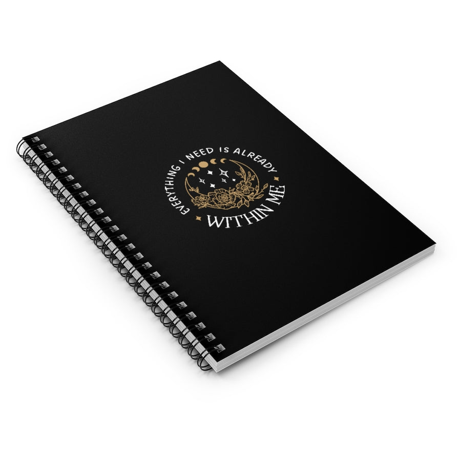 Within Me Spiral Lined Notebook