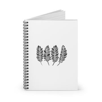 Fall Feathers Spiral Lined Notebook