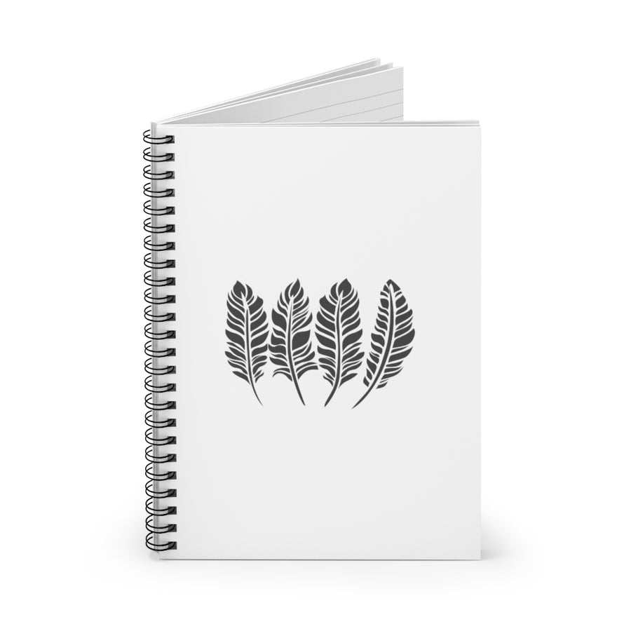 Fall Feathers Spiral Lined Notebook