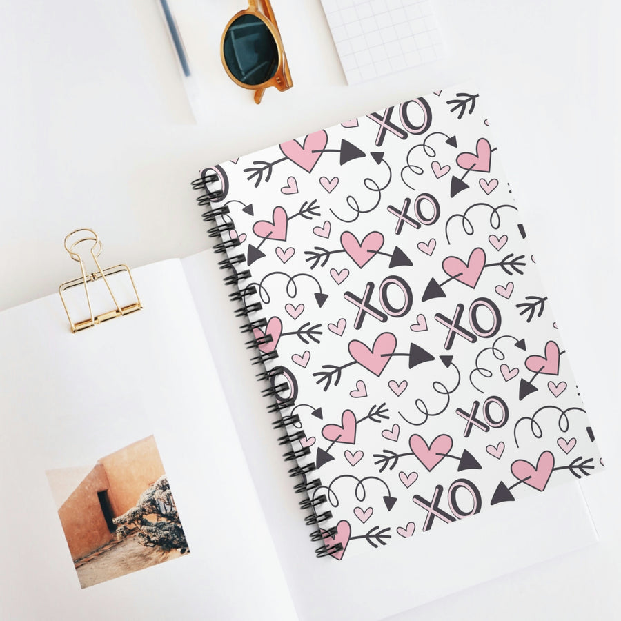 XO Doodles Spiral Lined Notebook