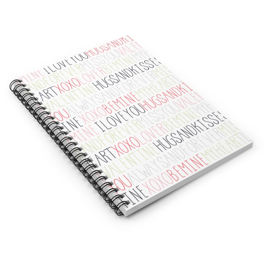 Lovely Thoughts Spiral Lined Notebook