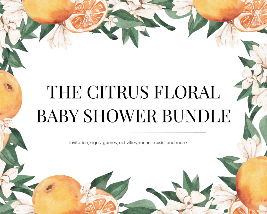 The Citrus Floral Baby Shower Bundle