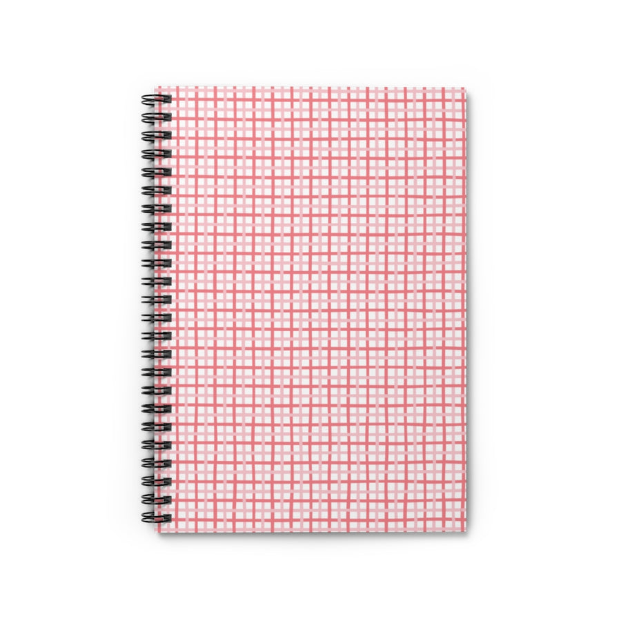 Plaid Love Spiral Lined Notebook
