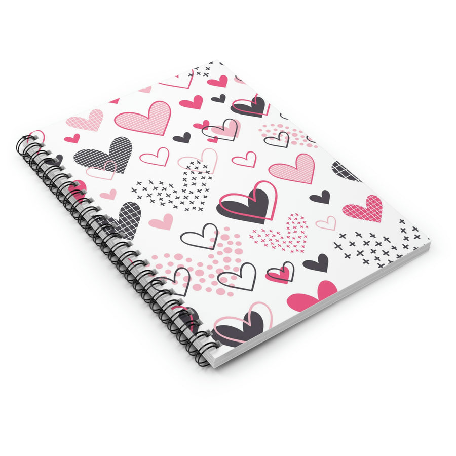 Sweet Hearts Spiral Lined Notebook