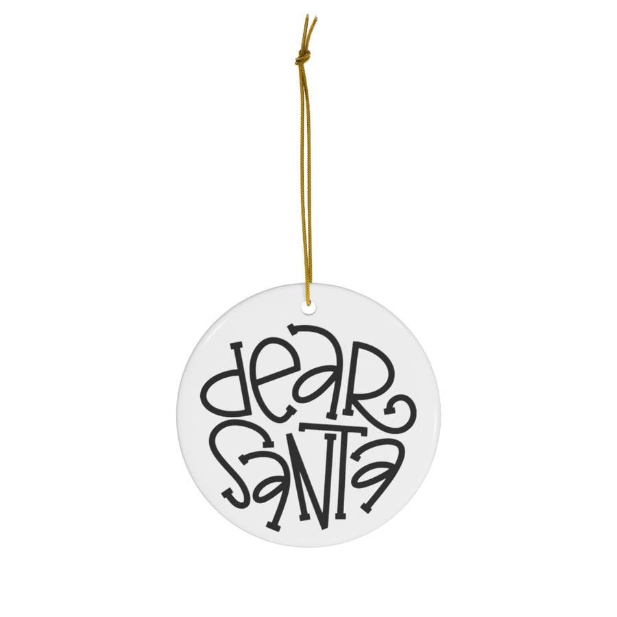 Dear Santa Minimalist Ornament