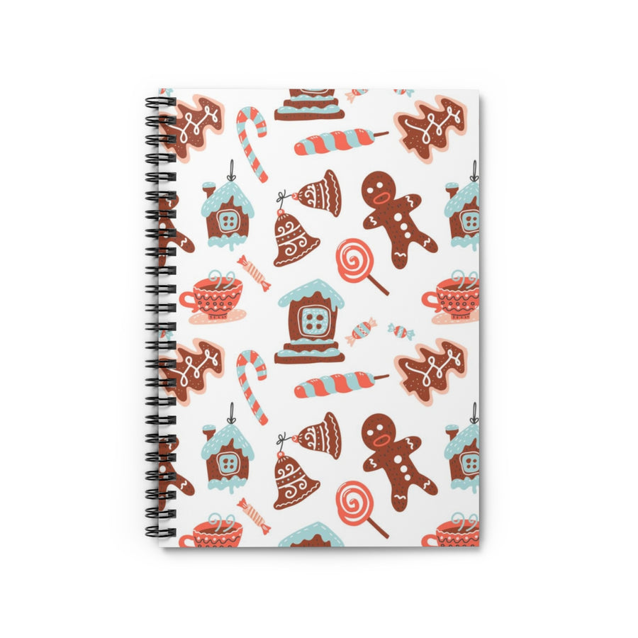 Retro Holiday Sweets Spiral Lined Notebook