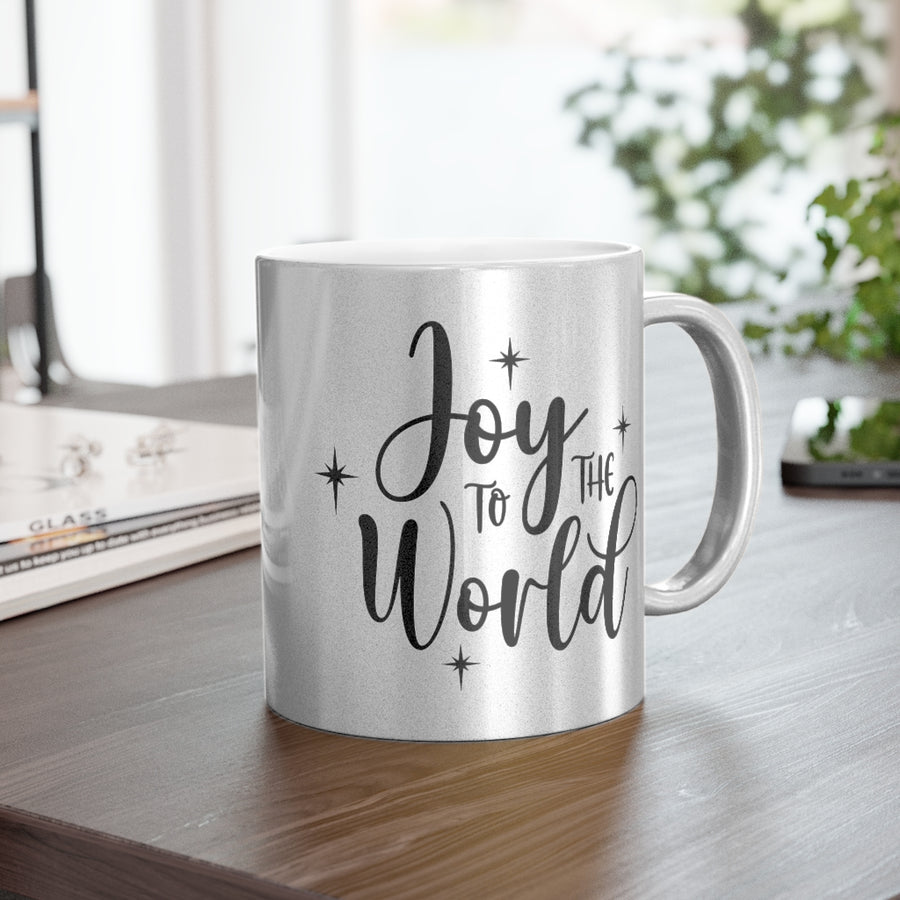 Joy To The World Metallic Mug