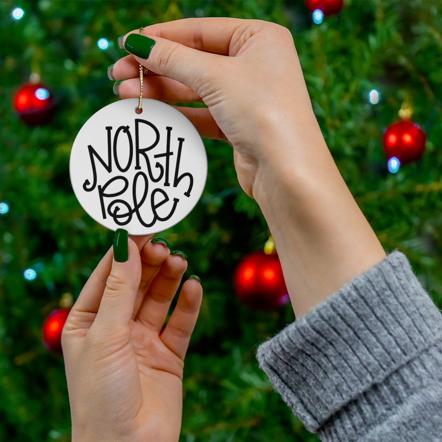 North Pole Minimalist Ornament